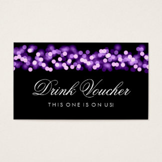 Bebida boda Voucher Purple Hollywood Glam