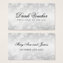 Bebida boda Voucher Silver Shimmer Luces