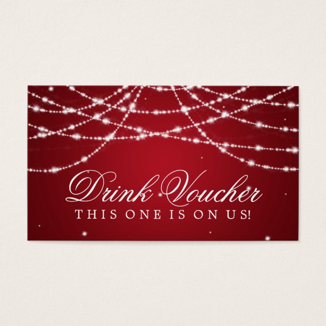 Bebida boda Voucher Sparkling String Red (Frente)