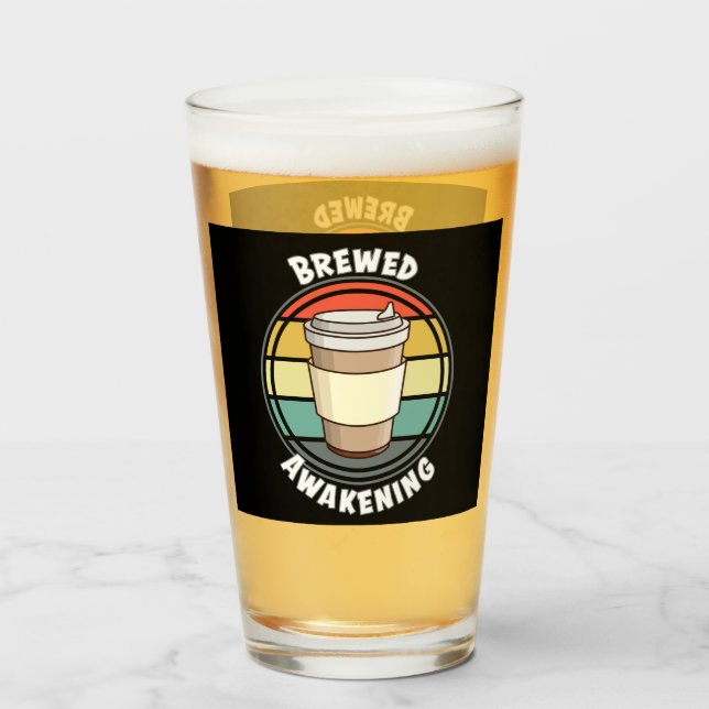 Bebida caliente retro producida despertando para i (Anverso (lleno))