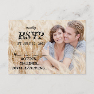 Bebida Casada Rústica Boda RSVP