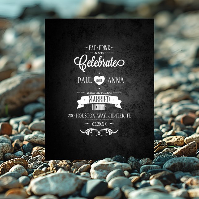 Bebida Comida Celebrar Invitación De Boda (Subido por el creador)