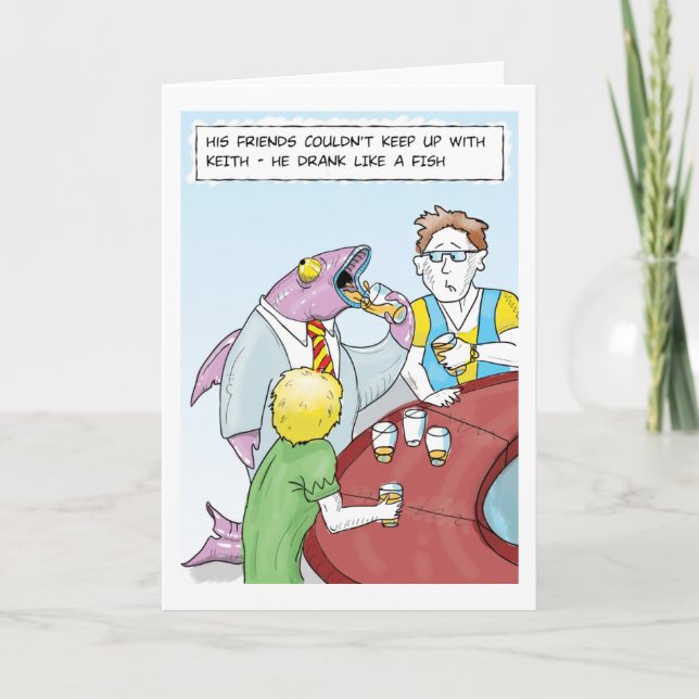 Bebida como una tarjeta de felicitación de los (Anverso)