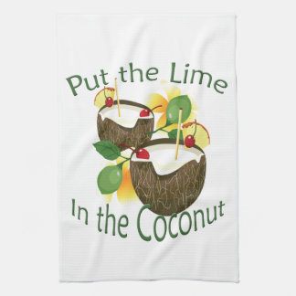 Bebida de coco Toalla de bar Tiki