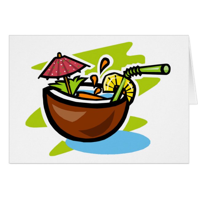 Bebida de frutas tropicales de coco 2 (Anverso (Horizontal))