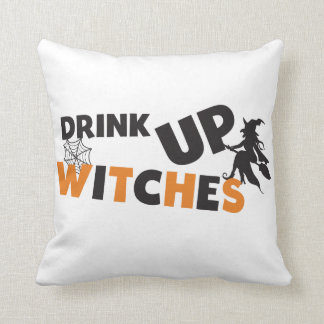 Bebida de Halloween Cojín decorativo de brujas