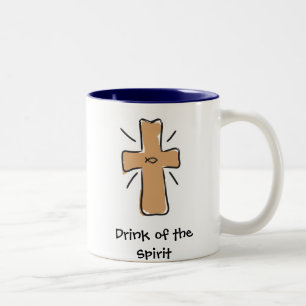Bebida de las tazas de café cristianas del alcohol
