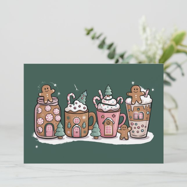 Bebida de Latte para Amante del Café de Navidad de (Anverso de pie)