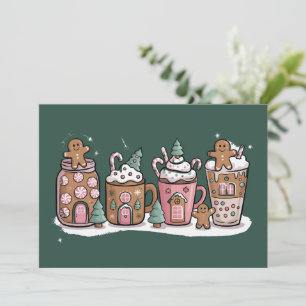 Bebida de Latte para Amante del Café de Navidad de