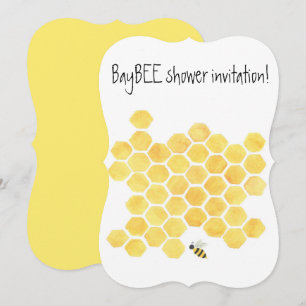 Bebida de miel Amarilla Invitación a la ducha para