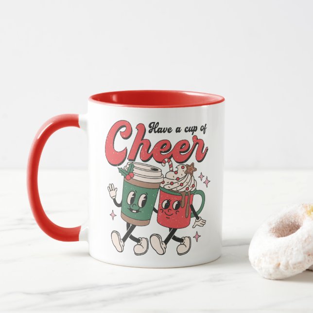 Bebida de navidades: Tomen una copa de alegría (Con donut)