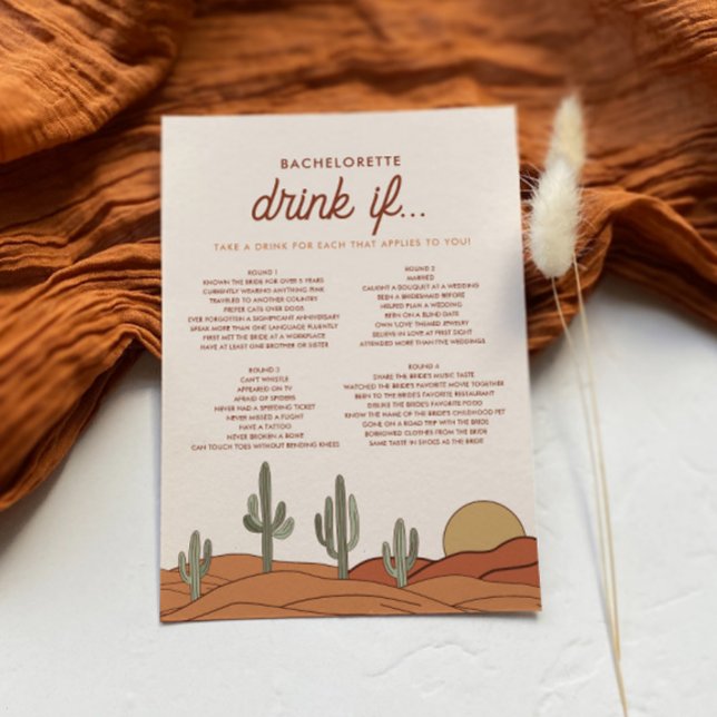 Bebida de soltera desértica si tarjeta de juego (Subido por el creador)