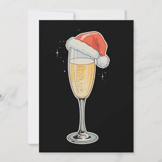 Bebida de sombrero de Santa Champán de Navidad Fie (Anverso)