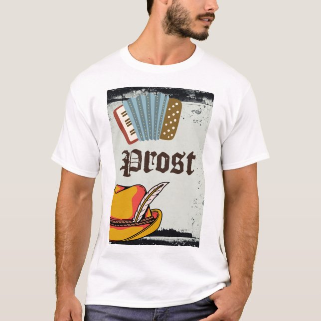Bebida del Oktoberfest como una camiseta de protes (Anverso)