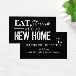 Bebida en nuestro nuevo hogar, cambio de tarjeta d