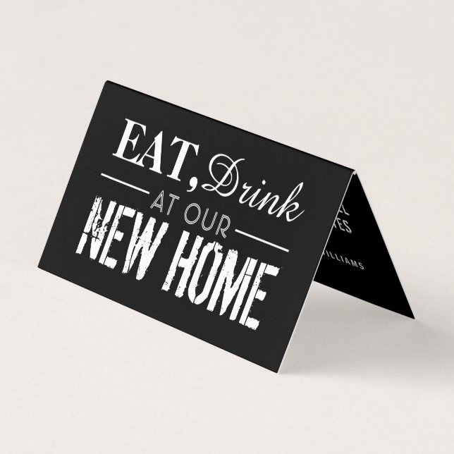 Bebida en nuestro nuevo hogar, cambio de tarjeta d (Anverso)