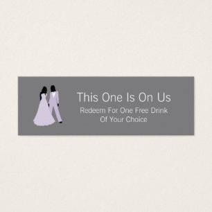 Bebida gratis de dos novias sobre nosotros (Lilac 