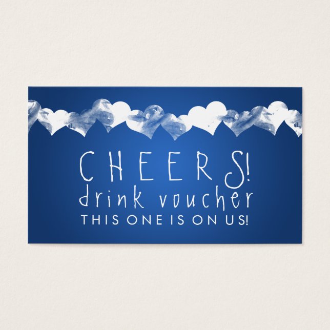 Bebida Juguete Corazones Grunge Azul (Frente)