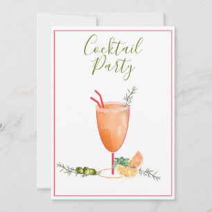 Bebida mixta y cócteles de frutas Invitación a la