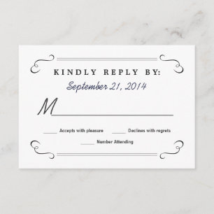 Bebida por casamiento Carbono redondeado RSVP