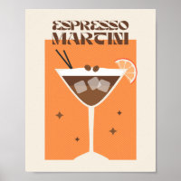 Bebida poster Arte de cócteles Espresso martini