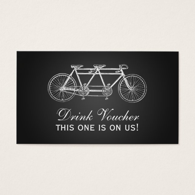 Bebida simple Voucher Tandem Bike Black (Frente)