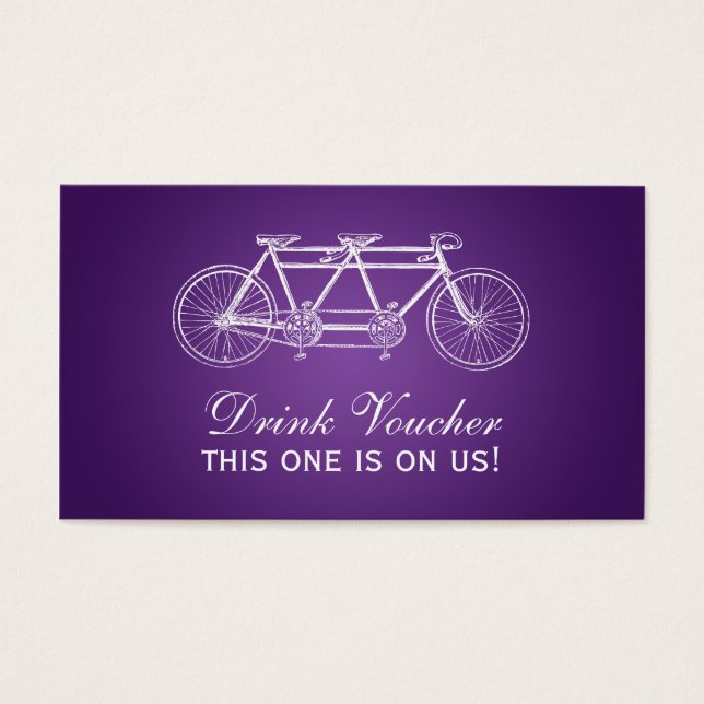 Bebida simple Voucher Tandem Bike Purple (Frente)