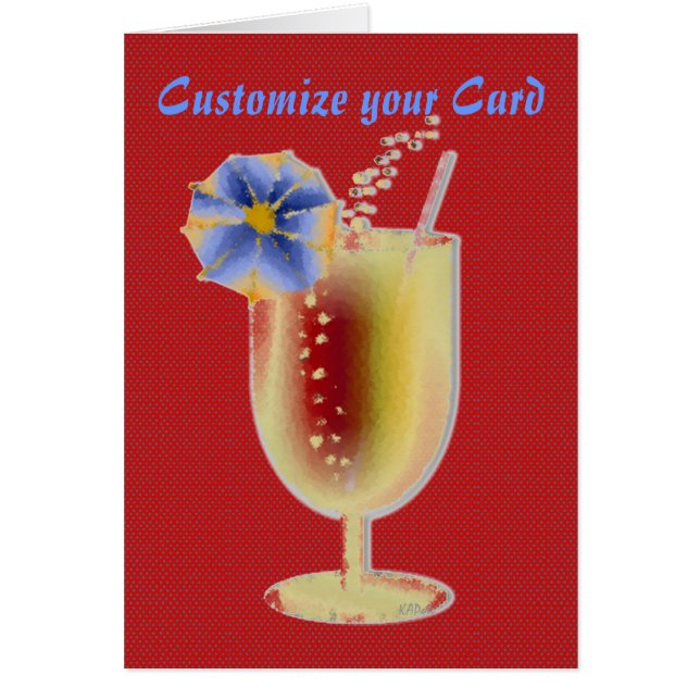 Bebida tropical (personalizar) (Frente)