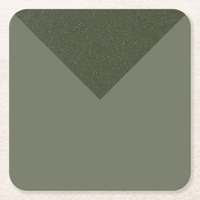 Bebida Verde Arrowhead Moss - Posavasos de Papel (Anverso)