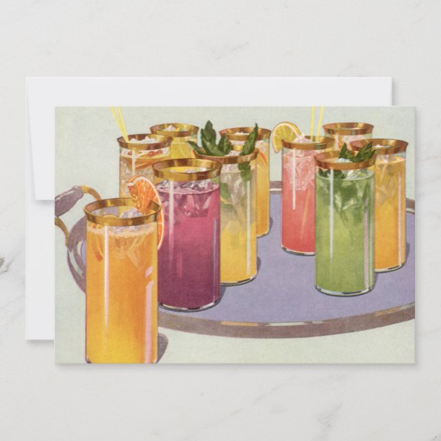 Bebidas antiguas, bebidas con cubitos de hielo en  (Anverso)