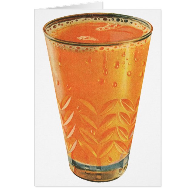 Bebidas de época, desayuno de zumo de Naranja (Frente)