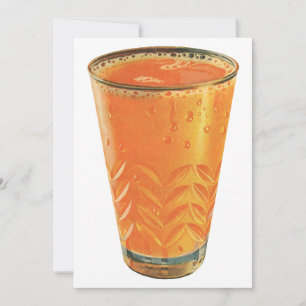 Bebidas de época, desayuno de zumo de Naranja