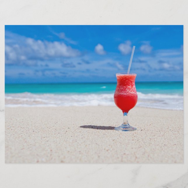 Bebidas en los volantes de la playa (Frente)