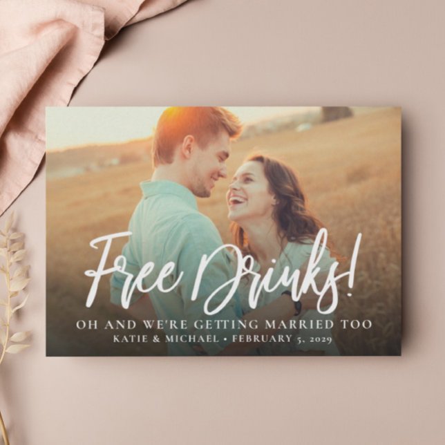 Bebidas gratis Foto graciosa Guardar anuncio de fe (Subido por el creador)