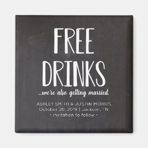 Bebidas gratis Gratis Salven imanes de fechas