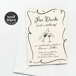 Bebidas gratis y una invitación a la boda