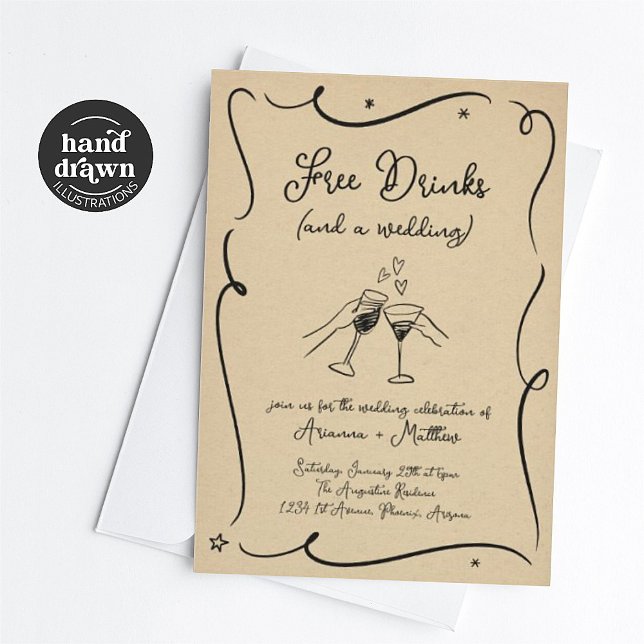 Bebidas gratis y una invitación a la boda (Subido por el creador)