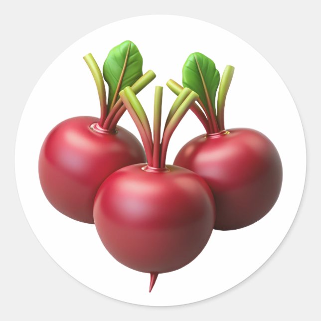 Bebidas Plástico 3D - Etiqueta redonda brillante (Anverso)