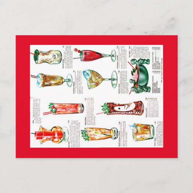 Bebidas postales en la playa de Bali Hai Pontchart (Anverso)