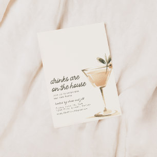 Bebidas Simples En La Invitación De La Fiesta De L
