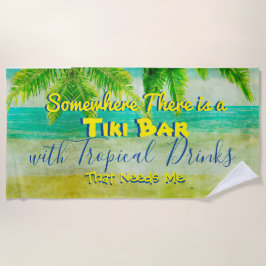 Bebidas Tropicales Toalla De Playa Extra Grande
