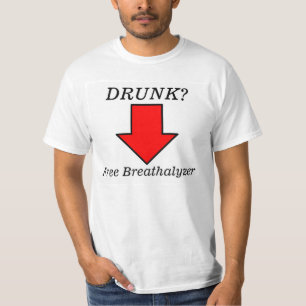 ¿Bebido? Camisa libre de la prueba del