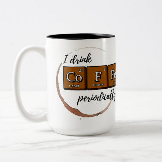 "Bebo CoFFe periódicamente" taza de café de 15 oz