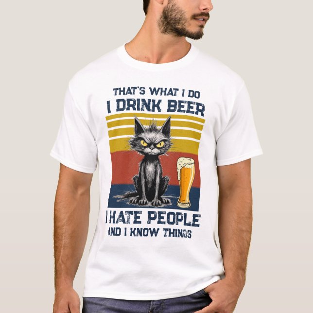 Bebo una camiseta de cerveza (Anverso)