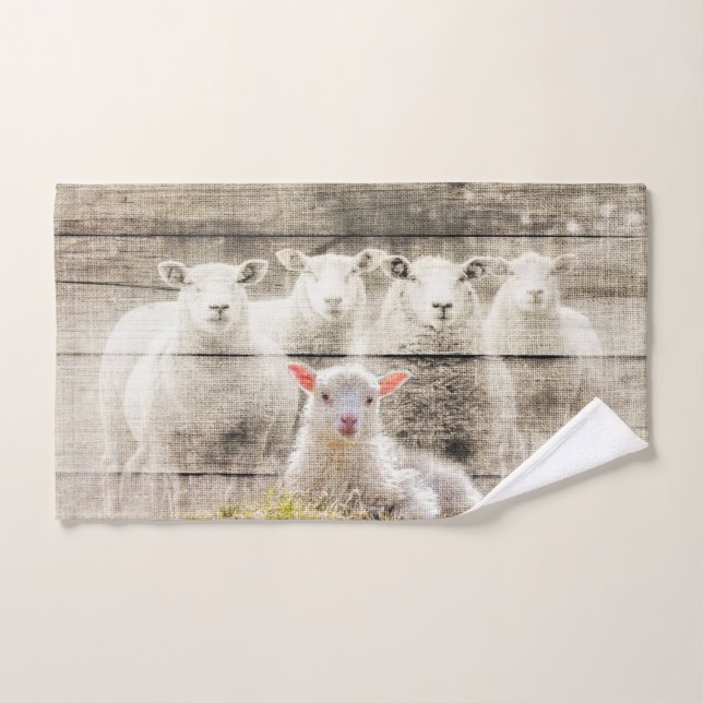 Bebolla de oveja rústica (Toalla de mano)