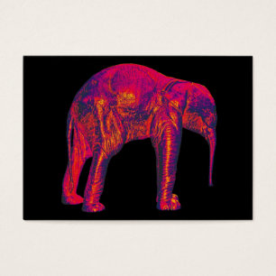 Becerro del elefante, rojo/rosa, parte posterior