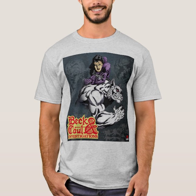 Beck & Caul Investigations camiseta gris básica (Anverso)