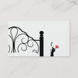 Bed & Breakfast Tarjeta de visita Rosa rosa