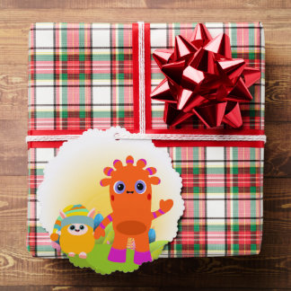 BeddyByes Tarjeta de ornamento de papel MeMo y BaB
