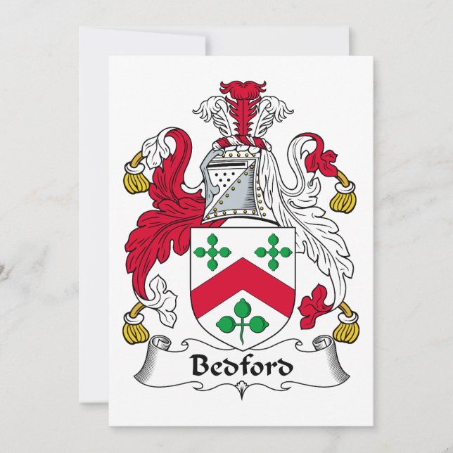 Bedford Family Crest (Anverso)